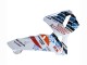 Weiß Blau Rot Nastro Azzurro 46 2003-2004 Honda CBR600RR Motorrad Verkleidung