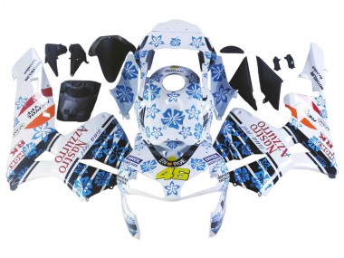 Weiß Blau Rot Nastro Azzurro 46 2003-2004 Honda CBR600RR Motorrad Verkleidung