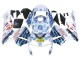 Weiß Blau Rot Nastro Azzurro 46 2003-2004 Honda CBR600RR Motorrad Verkleidung