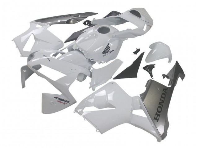 Silber Weiß 2003-2004 Honda CBR600RR Motorrad Verkleidung