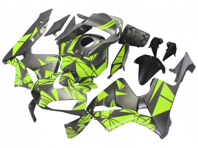 Gelb Matt Schwarz 2003-2004 Honda CBR600RR Motorrad Verkleidung
