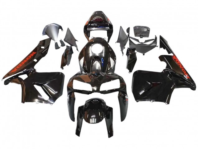 Glänzendes Schwarz 2005-2006 Honda CBR600RR Motorrad Verkleidung