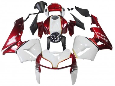 Rot Weiß Schwarz 2005-2006 Honda CBR600RR Motorrad Verkleidung Kit