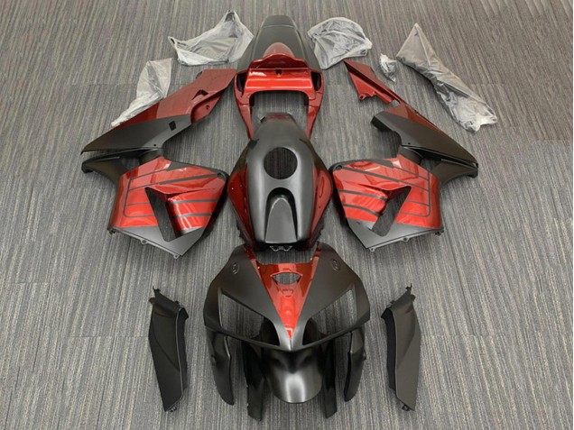 Schwarz Rot 2005-2006 Honda CBR600RR Motorrad Verkleidung