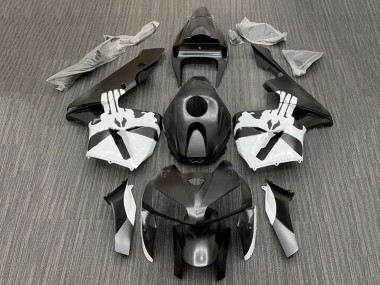 Schwarz Weiß 2005-2006 Honda CBR600RR Motorrad Verkleidung Kit
