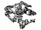 Schwarz Weiß Grau Camouflage 2005-2006 Honda CBR600RR Motorrad Verkleidung