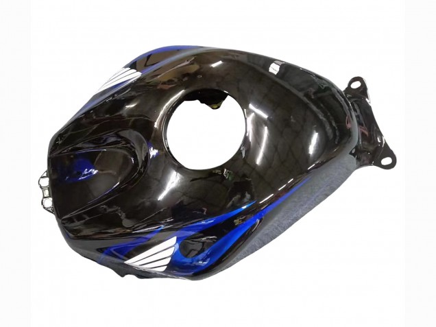 Glänzendes Schwarz Blau Flamme 2005-2006 Honda CBR600RR Motorrad Verkleidung
