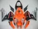 Orange Schwarz Silber 2005-2006 Honda CBR600RR Motorrad Verkleidung
