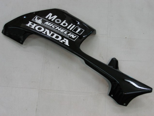 Glänzendes Schwarz Weiß West 2005-2006 Honda CBR600RR Motorrad Verkleidung