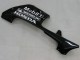Glänzendes Schwarz Weiß West 2005-2006 Honda CBR600RR Motorrad Verkleidung