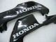 Glänzendes Schwarz Grau Flamme 2005-2006 Honda CBR600RR Motorrad Verkleidung