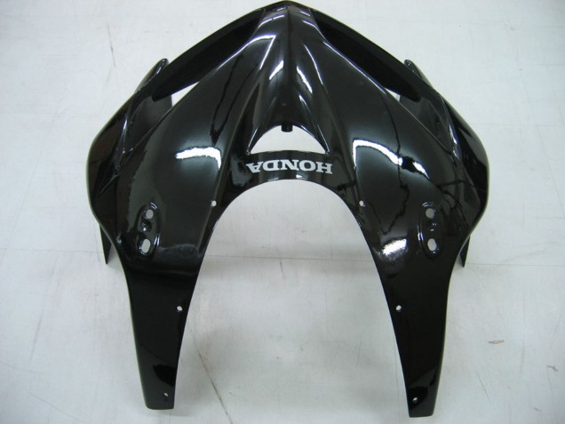Glänzendes Schwarz Grau Flamme 2005-2006 Honda CBR600RR Motorrad Verkleidung