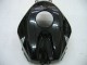 Glänzendes Schwarz Grau Flamme 2005-2006 Honda CBR600RR Motorrad Verkleidung