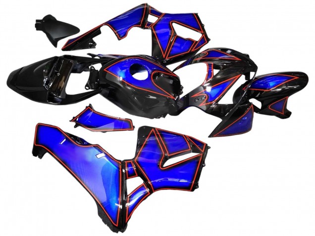 Blau Schwarz mit Rot Linie 2005-2006 Honda CBR600RR Motorrad Verkleidung