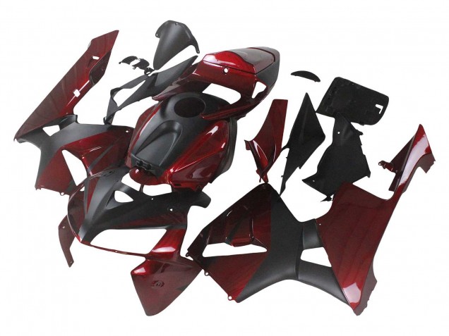 Rot Schwarz 2005-2006 Honda CBR600RR Motorrad Verkleidung