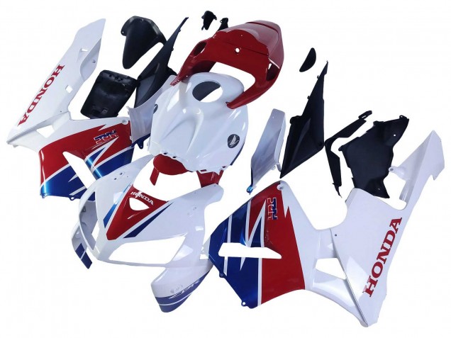 Weiß Rot Blau HRC 2005-2006 Honda CBR600RR Motorrad Verkleidung