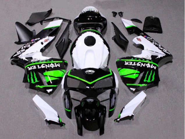 Weiß Schwarz Grün Monster 2005-2006 Honda CBR600RR Motorrad Verkleidung