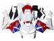 Weiß Blau Rot 2005-2006 Honda CBR600RR Motorrad Verkleidung