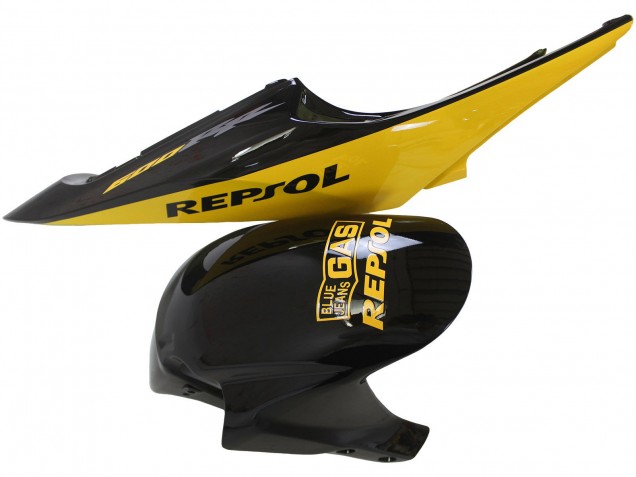 Gelb Schwarz Repsol 2005-2006 Honda CBR600RR Motorrad Verkleidung