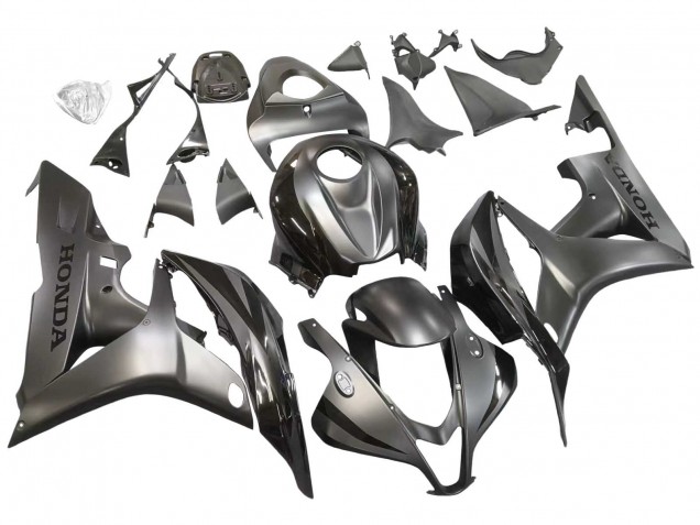 Silber Glänzendes Schwarz 2007-2008 Honda CBR600RR Motorrad Verkleidung