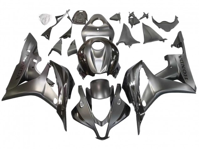 Silber Glänzendes Schwarz 2007-2008 Honda CBR600RR Motorrad Verkleidung