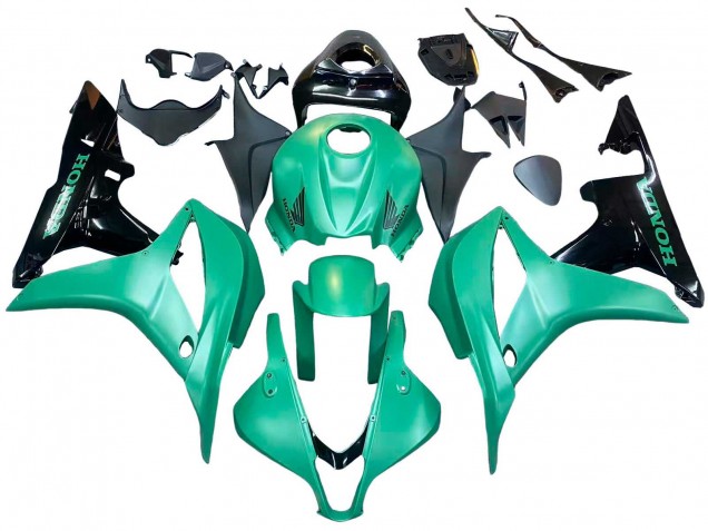 Grün Glänzendes Schwarz 2007-2008 Honda CBR600RR Motorrad Verkleidung