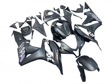 Matt Schwarz Weiß Repsol 2007-2008 Honda CBR600RR Motorrad Verkleidung