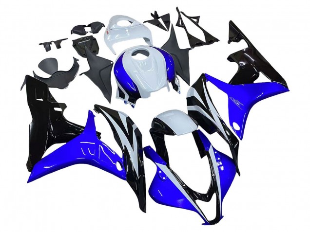 Weiß Blau Glänzendes Schwarz 2007-2008 Honda CBR600RR Motorrad Verkleidung