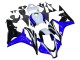 Weiß Blau Glänzendes Schwarz 2007-2008 Honda CBR600RR Motorrad Verkleidung