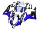 Weiß Blau Glänzendes Schwarz 2007-2008 Honda CBR600RR Motorrad Verkleidung