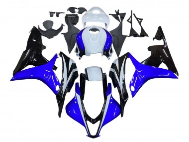 Weiß Blau Glänzendes Schwarz 2007-2008 Honda CBR600RR Motorrad Verkleidung