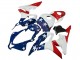 Weiß Blau Rot Stern 2007-2008 Honda CBR600RR Motorrad Verkleidung