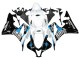 Weiß Hellblau Glänzendes Schwarz 2007-2008 Honda CBR600RR Motorrad Verkleidung