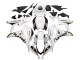 Weiß Gold Glänzendes Schwarz Playboy 2007-2008 Honda CBR600RR Motorrad Verkleidung