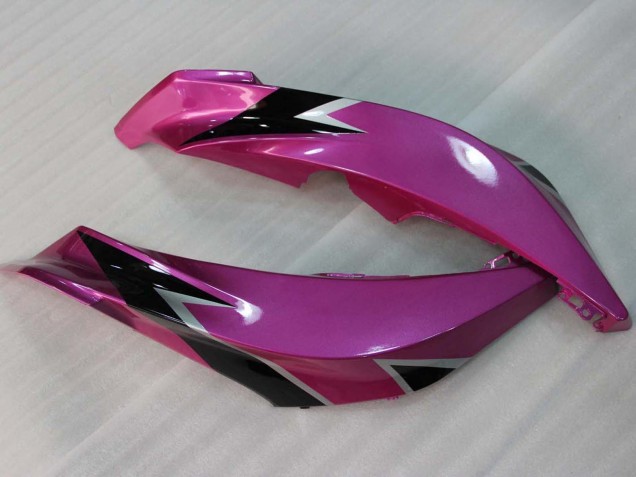 Rosa Glänzendes Schwarz Rennen 2007-2008 Honda CBR600RR Motorrad Verkleidung