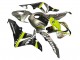 Grau Fluoreszierendes Gelb Hai 2007-2008 Honda CBR600RR Motorrad Verkleidung