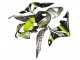Grau Fluoreszierendes Gelb Hai 2007-2008 Honda CBR600RR Motorrad Verkleidung