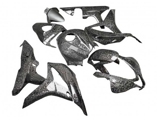 Schwarz Geschmiedet Carbonfaser 2007-2008 Honda CBR600RR Motorrad Verkleidung