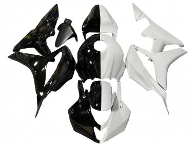 Weiß Glänzendes Schwarz Geteiltes 2007-2008 Honda CBR600RR Motorrad Verkleidung