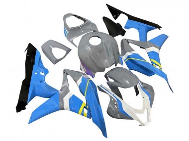 Nardo Grau Blau Weiß Glänzendes Schwarz 2007-2008 Honda CBR600RR Motorrad Verkleidung
