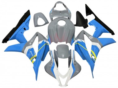 Nardo Grau Blau Weiß Glänzendes Schwarz 2007-2008 Honda CBR600RR Motorrad Verkleidung