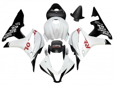 Weiß Matt Schwarz Rot Repsol 2007-2008 Honda CBR600RR Motorrad Verkleidung