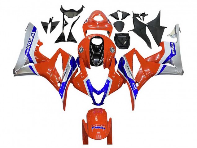 Silber Blau Rot HRC 2007-2008 Honda CBR600RR Motorrad Verkleidung