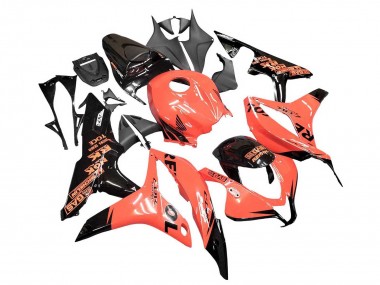 Orange Glänzendes Schwarz Repsol 2007-2008 Honda CBR600RR Motorrad Verkleidung