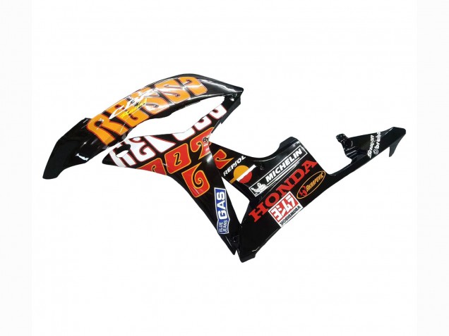 Gelb Orange Glänzendes Schwarz Rossi Repsol 2007-2008 Honda CBR600RR Motorrad Verkleidung