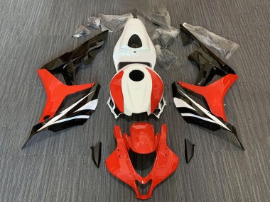 Weiß Rot Glänzendes Schwarz 2007-2008 Honda CBR600RR Motorrad Verkleidung Kit