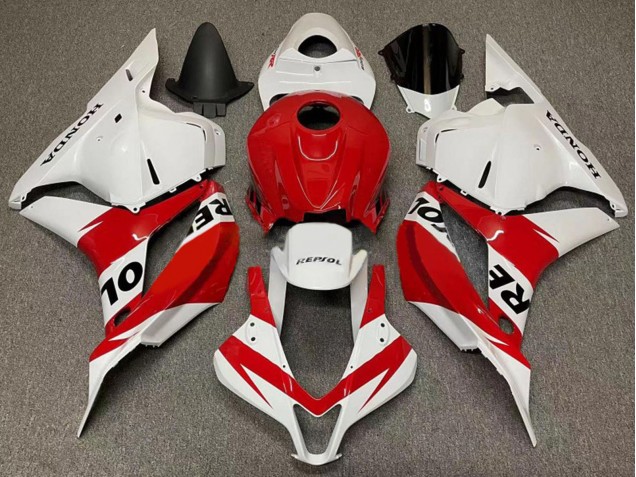 Weiß Rot Repsol 2007-2008 Honda CBR600RR Motorrad Verkleidung