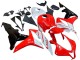 Weiß Rot Glänzendes Schwarz 2007-2008 Honda CBR600RR Motorrad Verkleidung