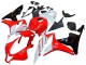 Weiß Rot Glänzendes Schwarz 2007-2008 Honda CBR600RR Motorrad Verkleidung