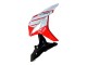 Weiß Rot Glänzendes Schwarz 2007-2008 Honda CBR600RR Motorrad Verkleidung